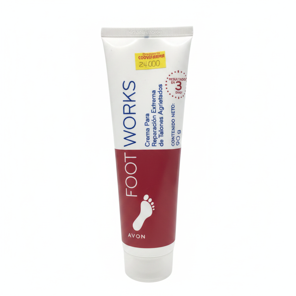 FOOT WORKS Crema Para Reparación Extrema de Talones Agrietados AVON