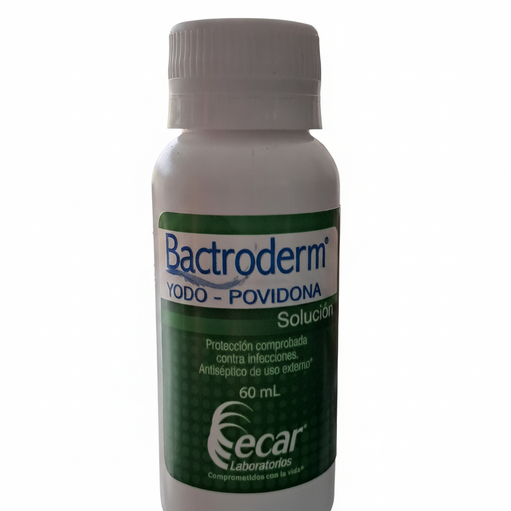 Yodo-Povidona Bactroderm Solucion 60 ml Ecar Laboratorios