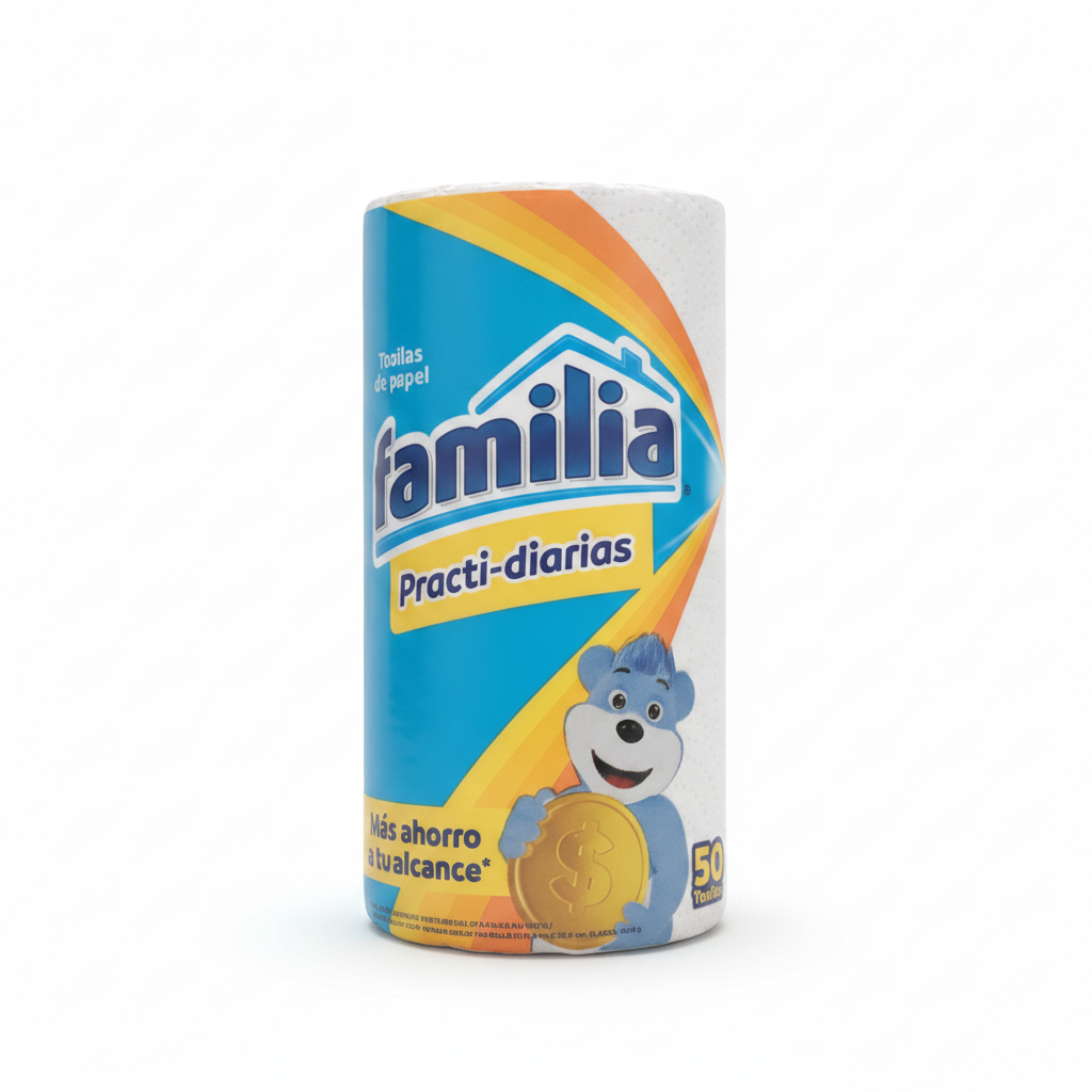 Familia Practi-diarias Toallas de papel