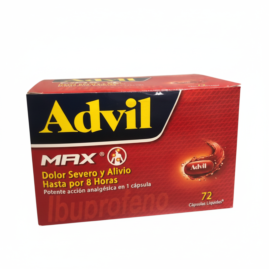 Advil max x 72 cápsulas haleon 