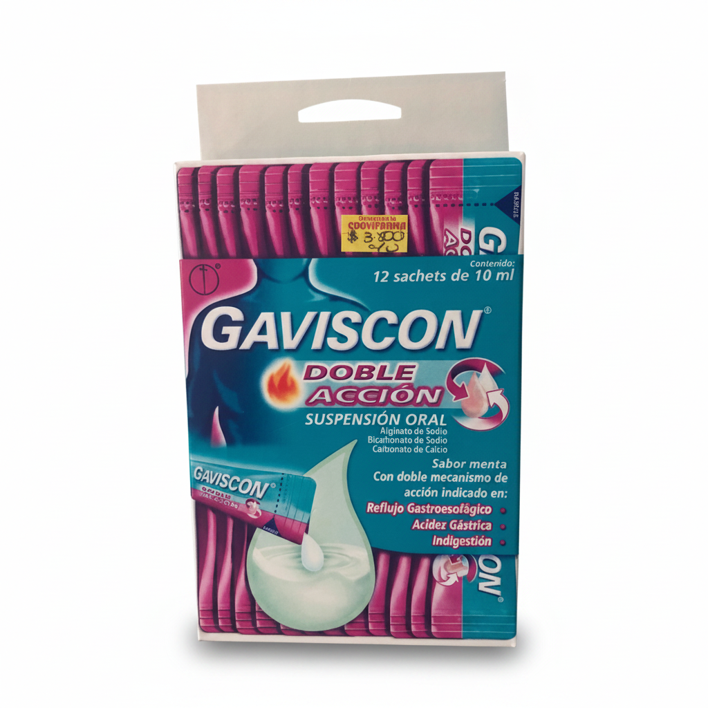 Gaviscon Doble Acción Sachet 10 mL Sabor Menta