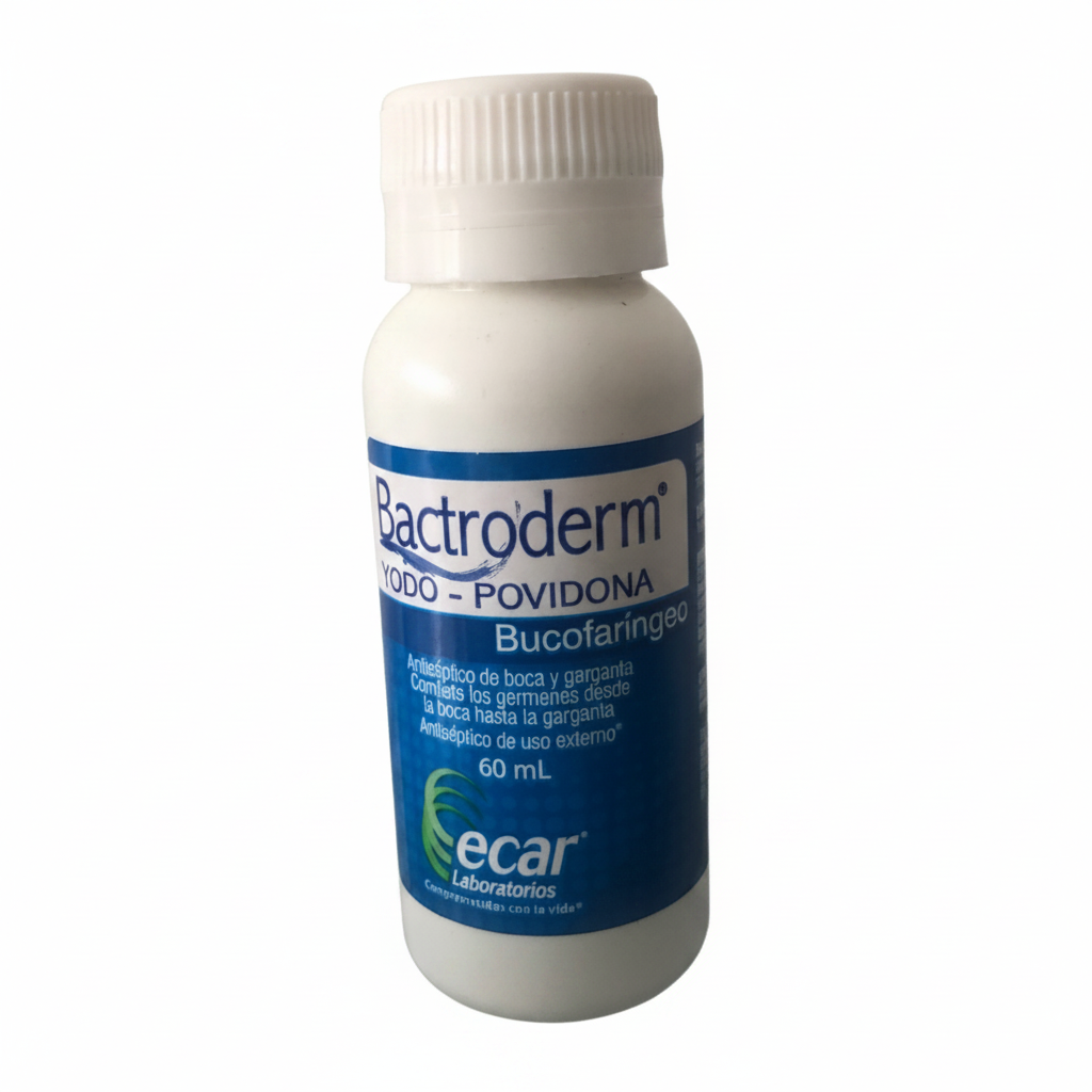 Yodo - povidona bucofaringeo 60 mL Bactoderm ECAR