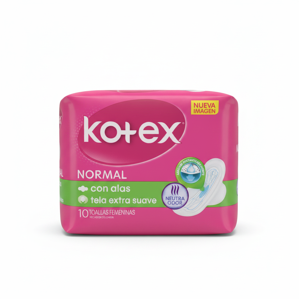 Kotex Normal con alas tela extra suave Kimberly