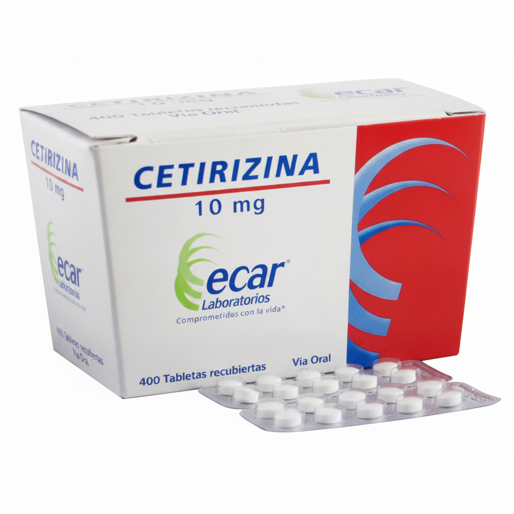 Cetirizina 10 mg Ecar 