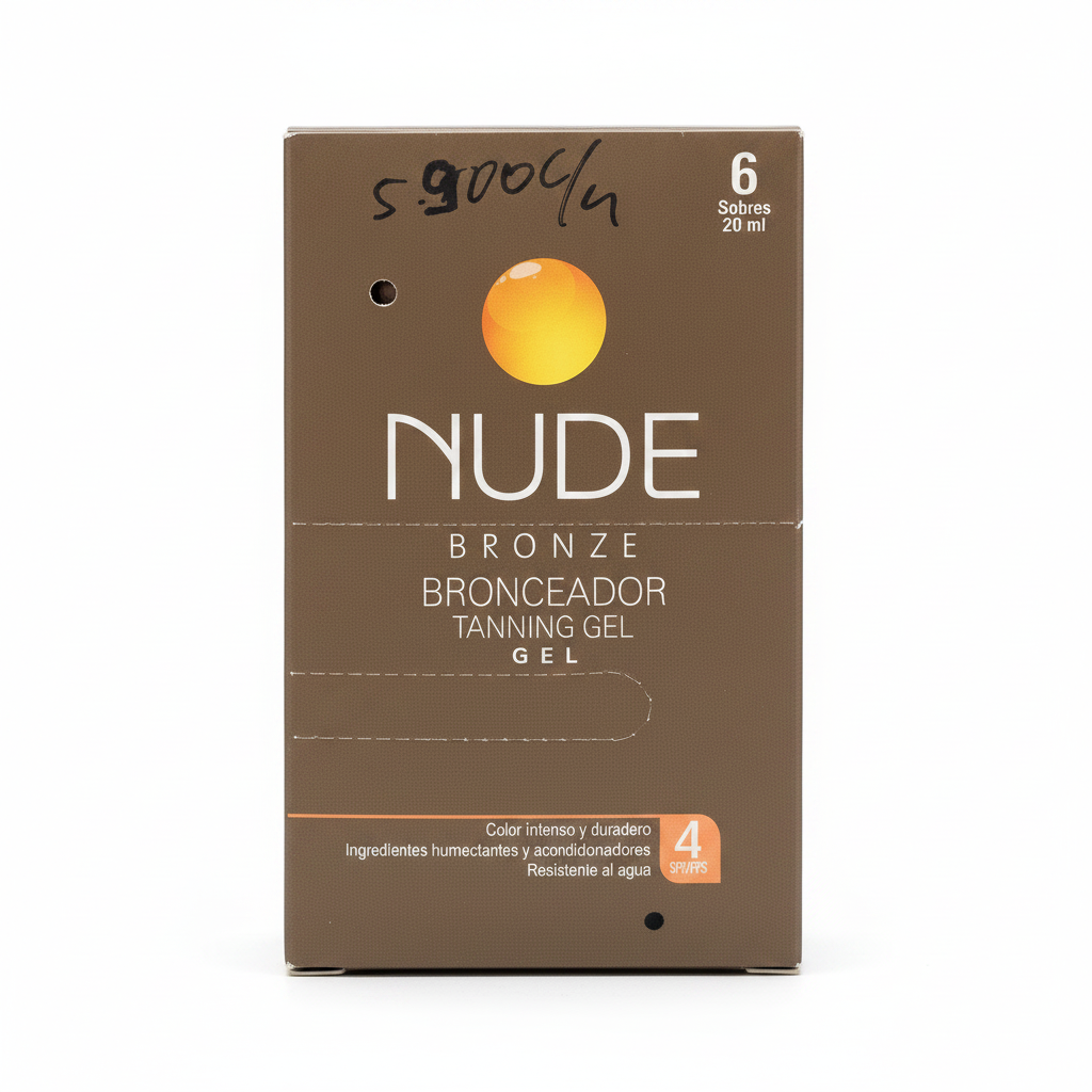 Nude Bronze Bronceador Tanning Gel SPF 4 Prebel