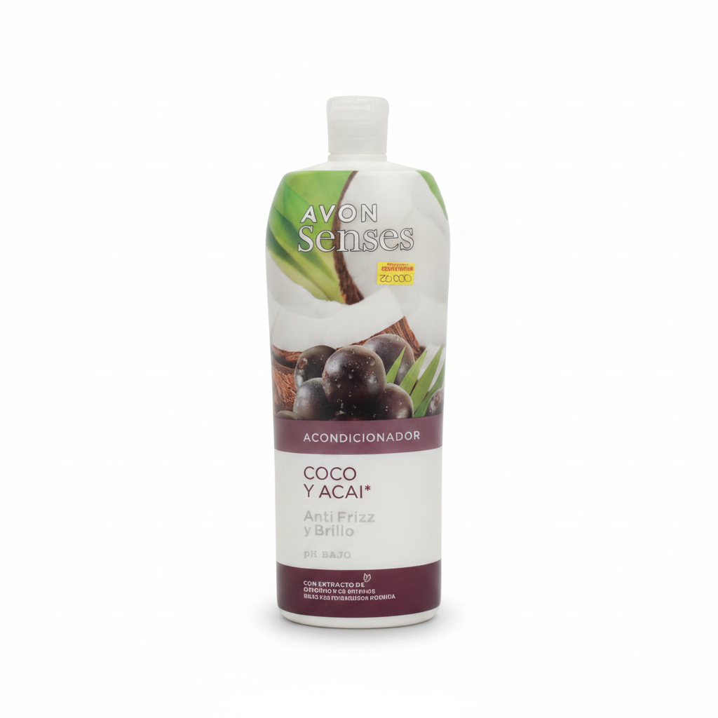 AVON Senses Acondicionador Coco y Acai Anti Frizz y Brillo AVON