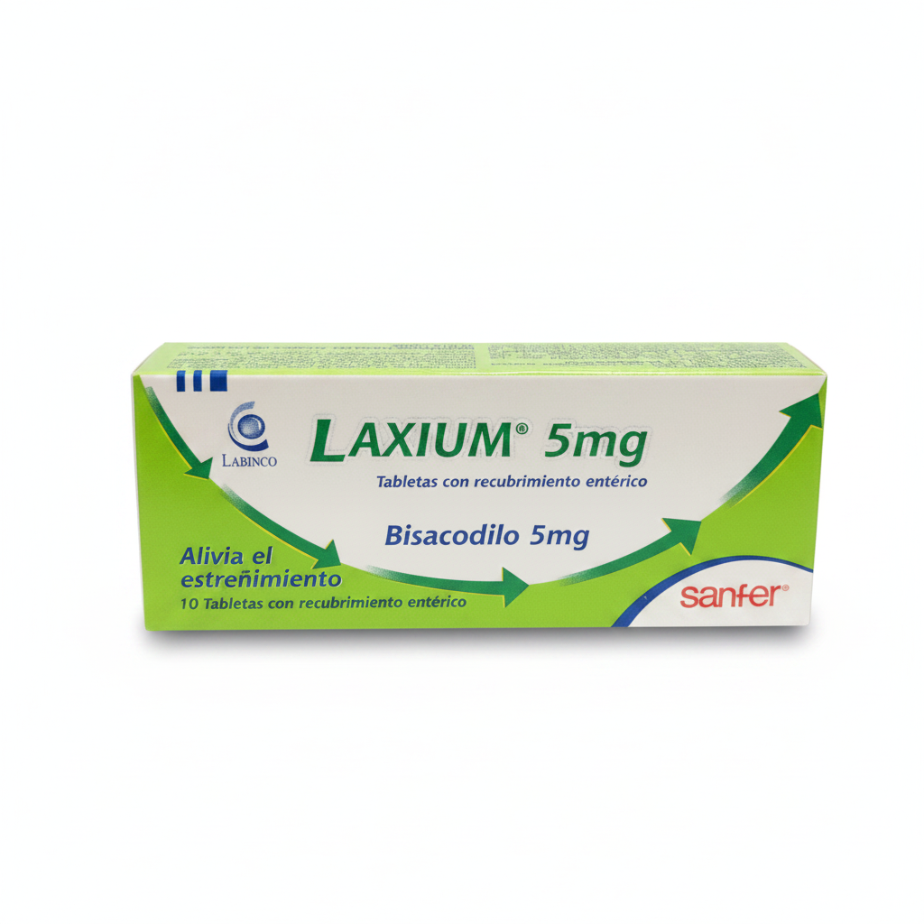 Laxium 5mg bisacodilo x 10 tabletas Sanfer