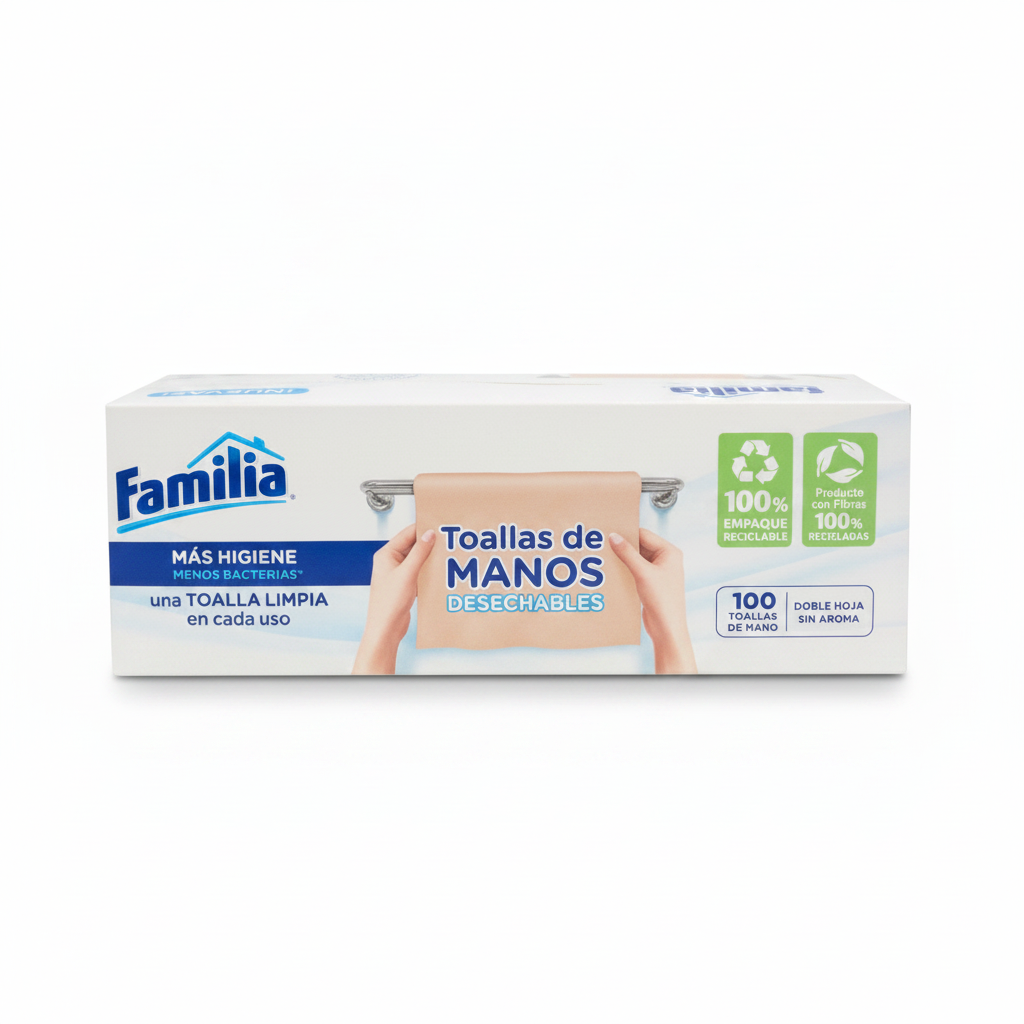Familia Toallas de Manos Desechables