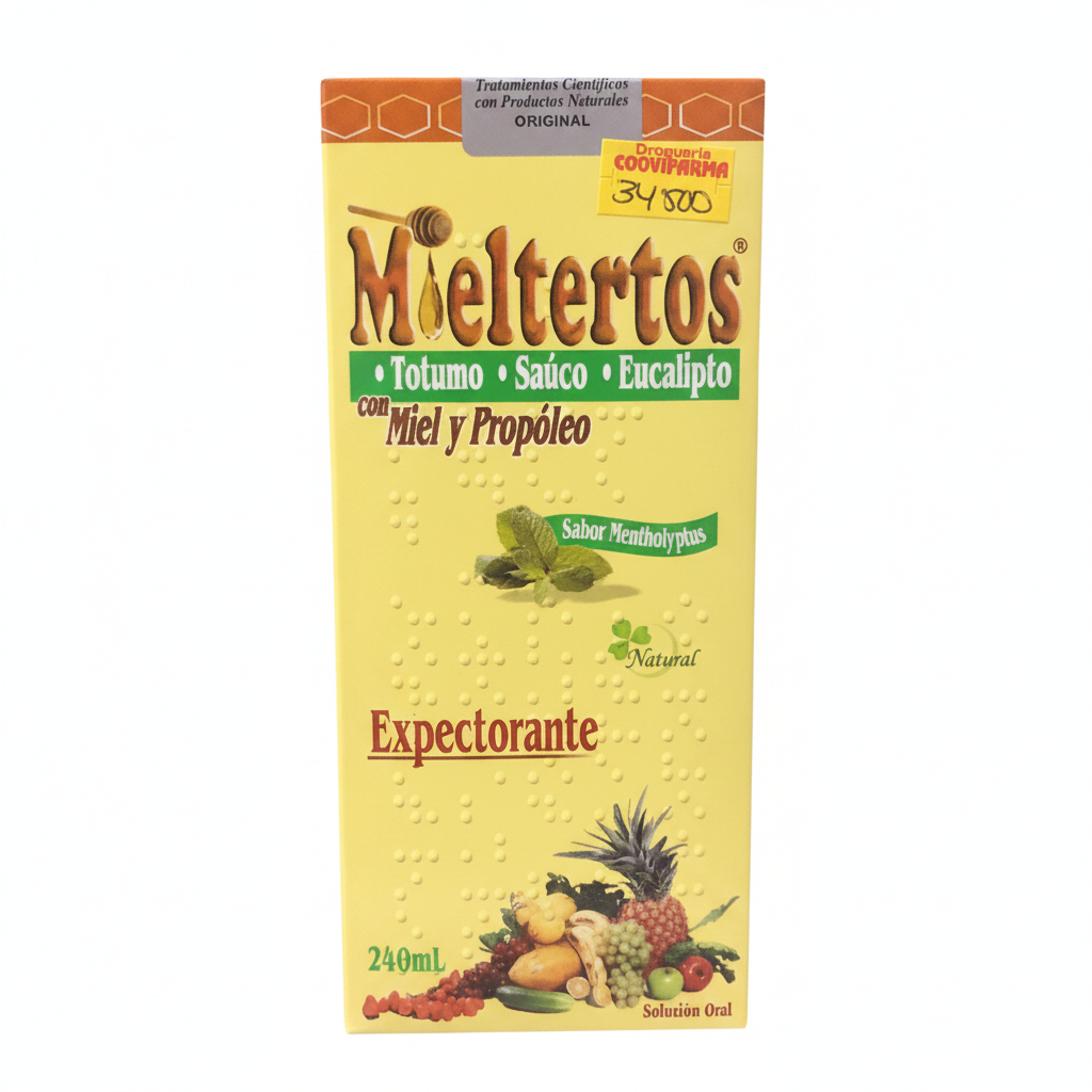 MIELTERTOS Jarabe x 240 ML ADULTO Natural Freshly