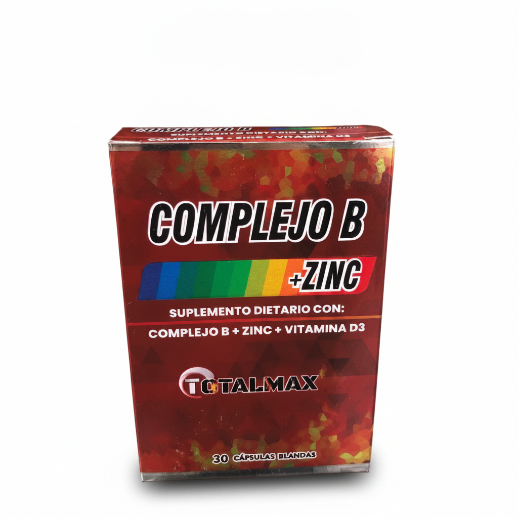 Complejo B + Zinc + vitamina D3 Totalmax