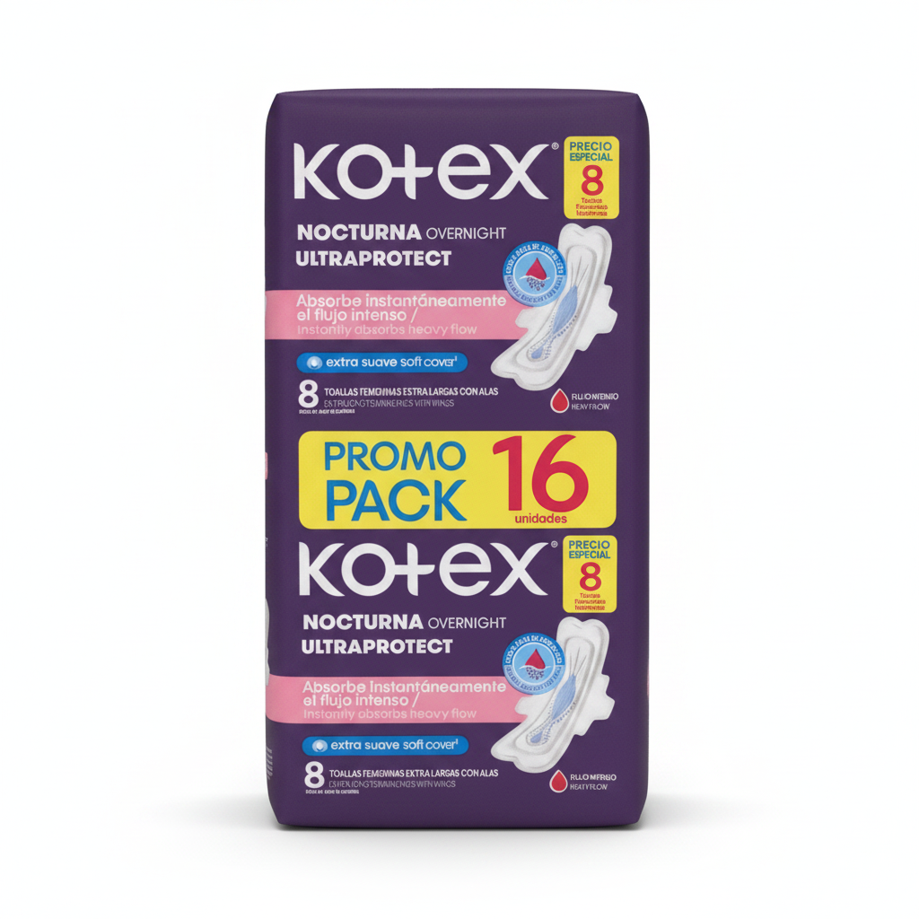 Kotex Nocturna Overnight Ultraprotect Kimberly