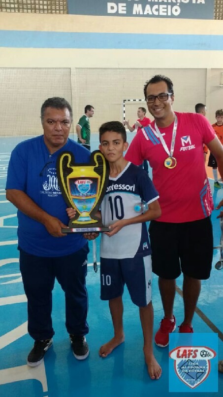 LIGA ALAGOANA DE FUTSAL  - entrega do troféu ao vice campeão sub 13   2018