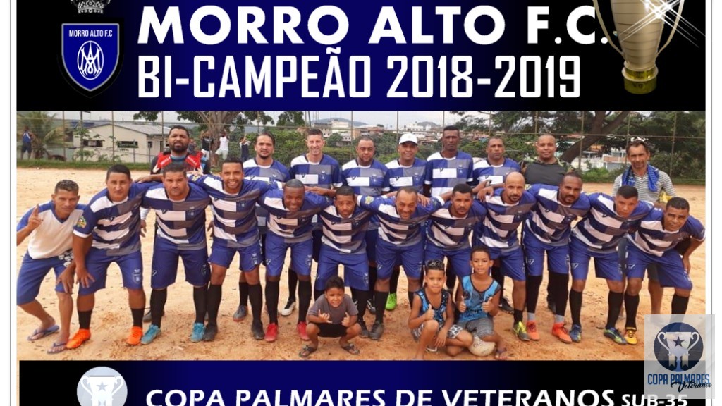 undefined - Título nos detalhes!!! Assim que podemos definir a decisção da COPA PALMARES DE VETERANOS - 2a. Edição, realizada no último sábado, 07/12/2019. na campo do Palmares B em Ibirité/MG. Após fazer um gol nos minutos iniciais, a equipe MORRO ALTO conseguiu controlar e segurar a equipe UNIÃO PALMEIRINHA até o apito final do experiente árbitro Régis Pinheiro e auxiliado por Moacir e Richard. E mais uma vez o MORRO ALTO conquista o título da competição, sendo BICAMPEÃO e terminou o atacante Gleisson do Sol Nascente artilheiro com 10 gols e goleiro menos vazado foi Jurandir do União Palmeirinha. Agradecemos todos dirigentes, comissão técnica, colaboradores e torcedores que acompanharam e presgiaram a competição. Parabéns ao campeão pelo título e agora é comemorar!!!
