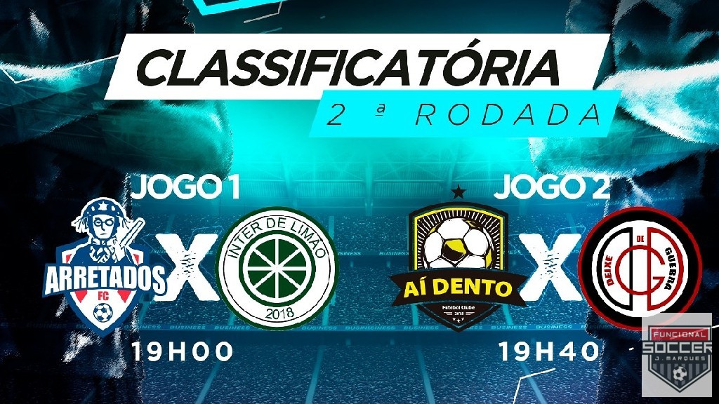 undefined - Amanhã teremos a 2a Rodada da fase classificatória do 5º Torneio Funcional Soccer.

Segue o resultado da Enquete com os palpites dos resultados dos jogos.

No 1°jogo, os ARRETADOS tem 33% dos palpites e o INTER DE MILÃO está com absoluto favoritismo com 67%.

No 2° jogo os palpites estão mais equilibrados, o AÍ DENTO tem 56% e o DEIXE DE GUERRA tem 44% dos palpites.

E aí, quem vencerá os jogos? Vc concorda com a Enquete?