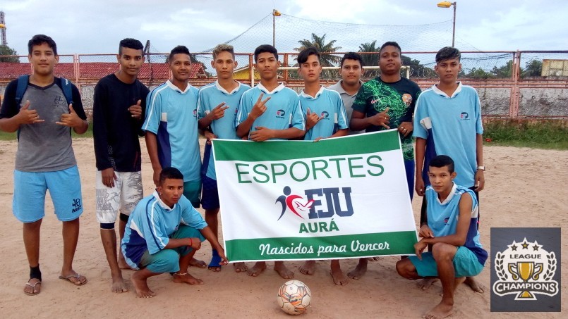 1° LF FJU MASCULINO - BAYERN
Em pé : Wesley, Sidiny, Otávio, Edson, Renato, Joelson e Derick Alison.
Agachados : Jean Felipe e Ryan.