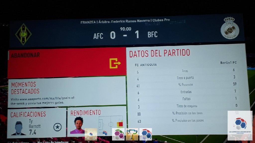 undefined - FC ANTIOQUIA 0 - 1 berlin1 FC 