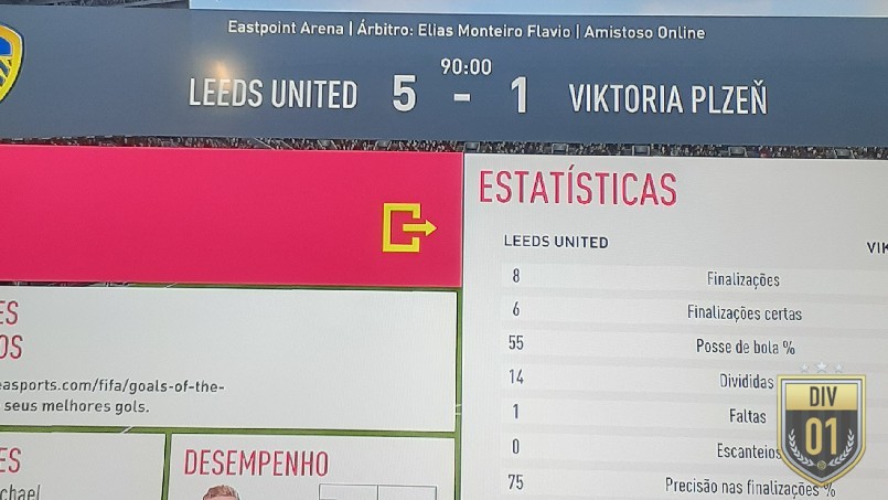Pegasus Master League 1ª Divisão - placar