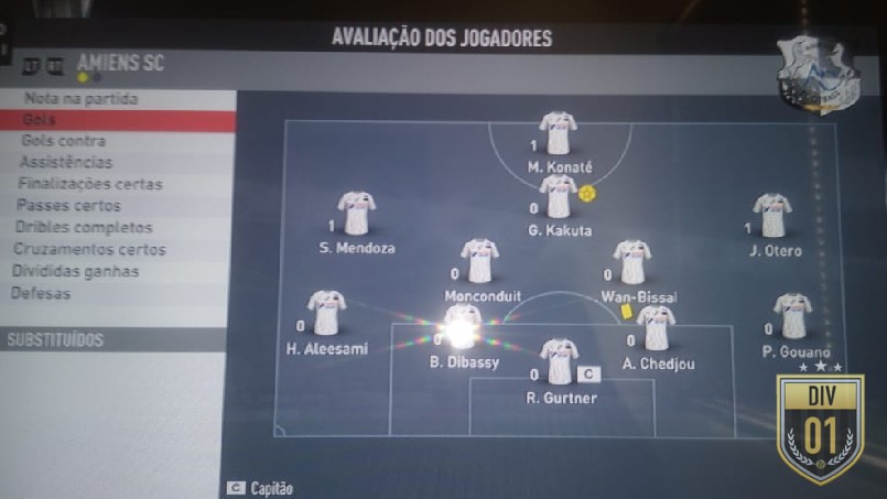 Pegasus Master League 1ª Divisão - gols