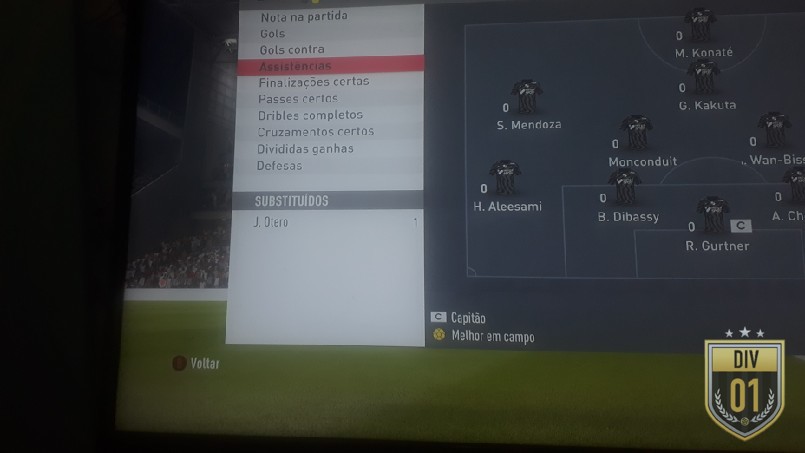 Pegasus Master League 1ª Divisão - assist