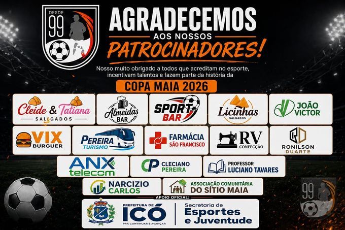 undefined - Patrocinadores da Copa Maia 2026