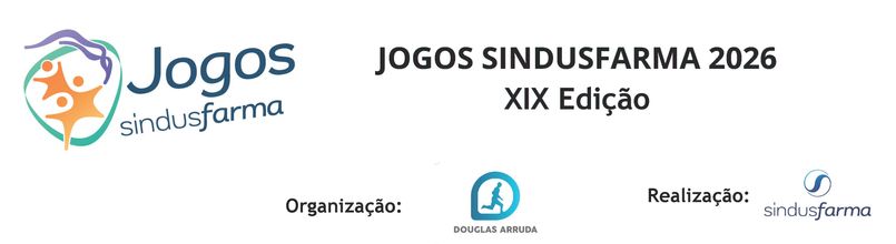 XIX JOGOS SINDUSFARMA  2026 - XIX Edição - Jogos Sindusfarma 2026