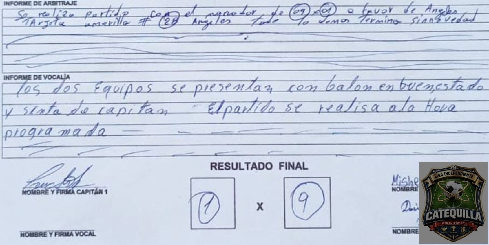 LIGA CATEQUILLA  - undefined