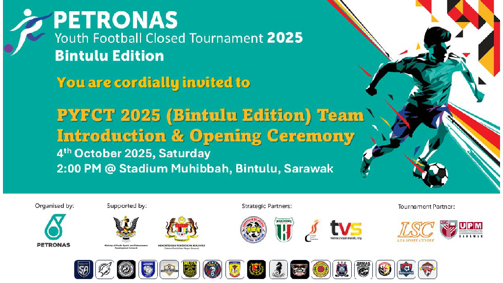 [LIVE] Team Introduction of PETRONAS Youth Football Closed Tournament 2025 Bintulu Edition