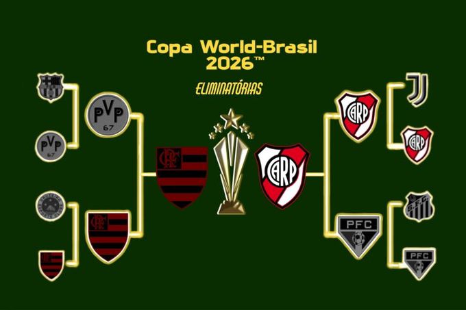 Copa World-Brasil  - Já temos uma final definida! Flamengo Black e River Flame irão competir pela última vaga para a Copa World-Brasil 🏆
