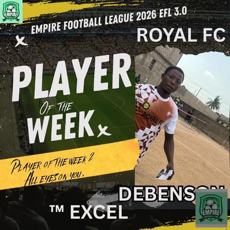 EMPIRE FOOTBALL LEAGUE  2026 EFL 3.0 - WEEK 2 PLAYER OF THE WEEK 