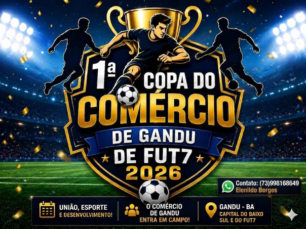 1 copa fut7 do comercio de gandu 2026 - 