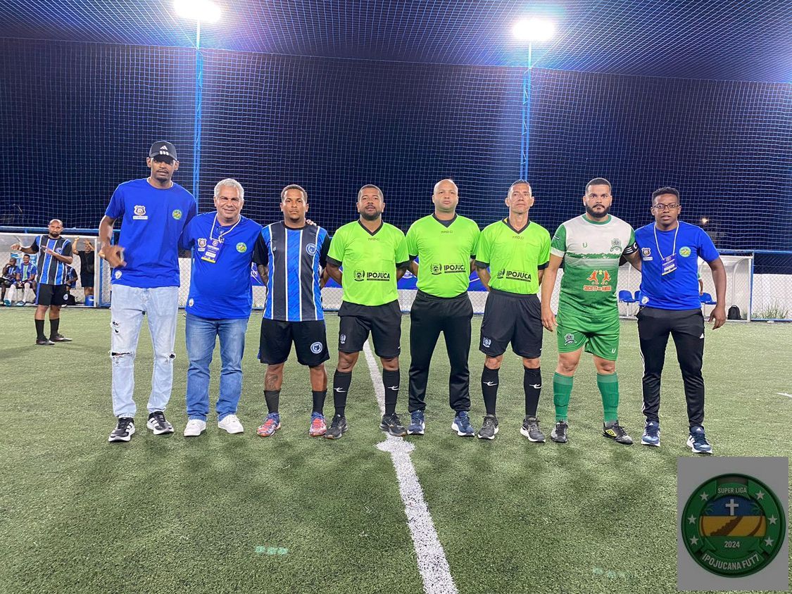 CAMPEONATO IPOJUCANO FUT7 1°DIVISAO - Capitães das equipes, juntos com a arbitragem e direção da competição!