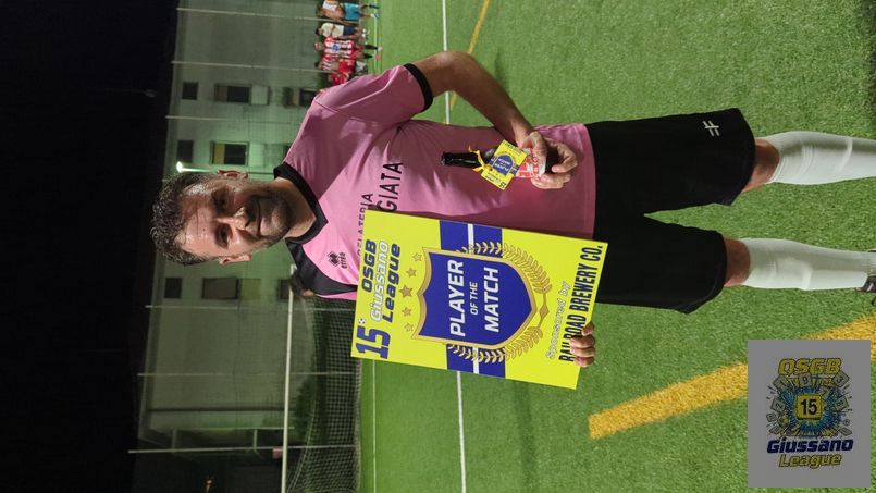 OSGB Giussano League - PLAYER OF THE MATCH 