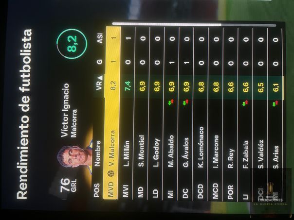 CONMEBOL Libertadores  - Valoraciones Independiente 