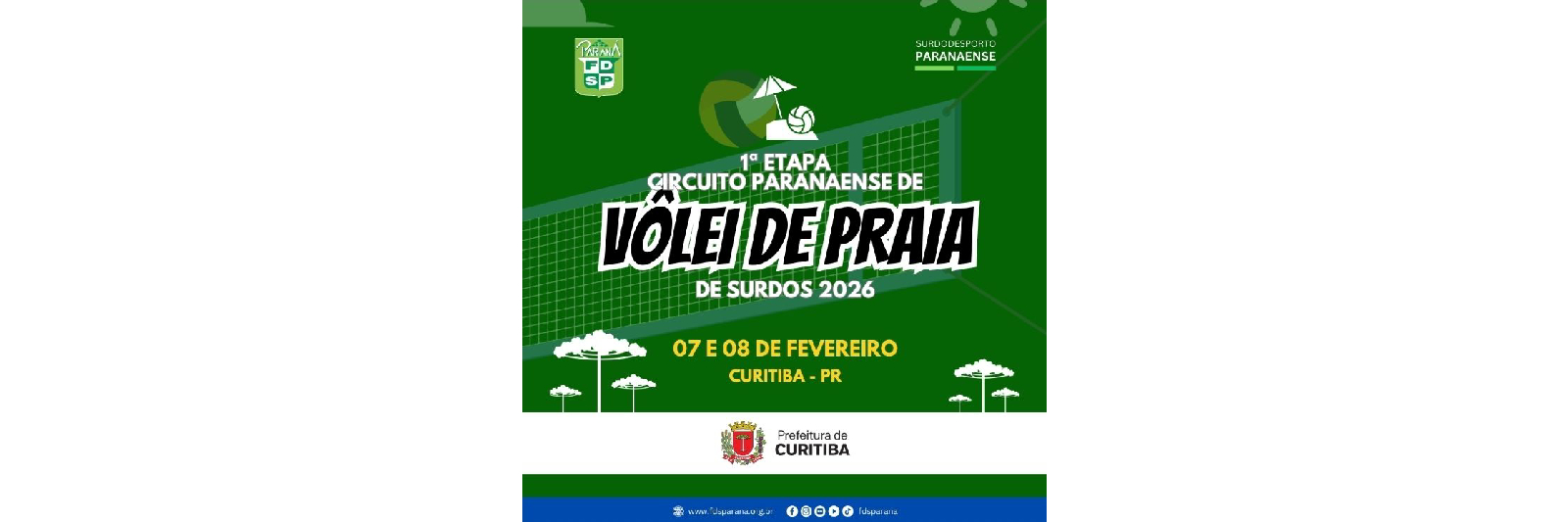 1° Etapa do Circuito PR de Vôlei de Praia de Surdo 2026