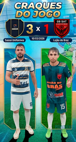 undefined - Sassá uniformes/ Ribas Móveis/ Munhoz Guinchos VS Lojão do Braz 