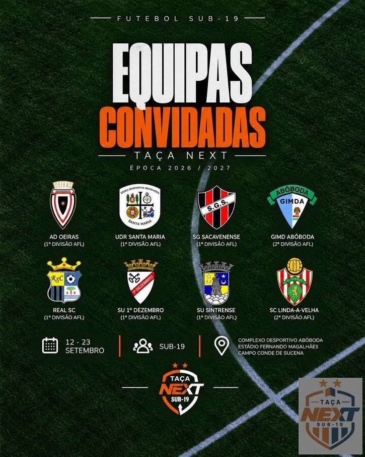 Taça NEXT LEVEL - 1º Edição Taça Next Equipas 