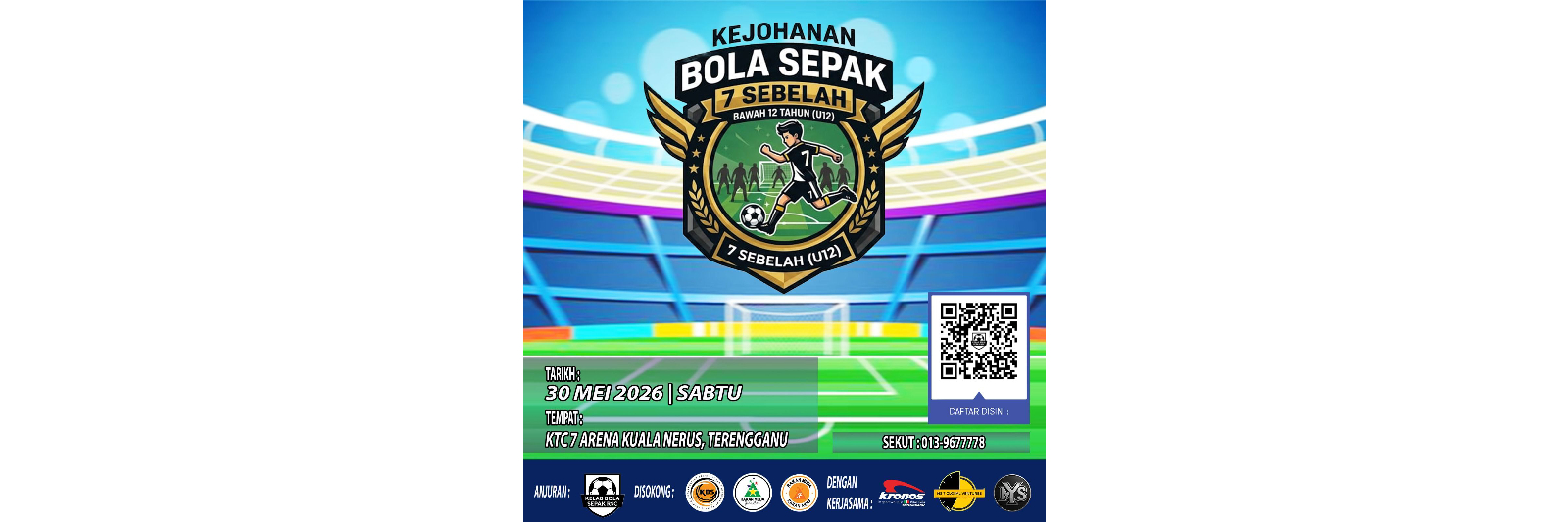 KEJOHANAN BOLA SEPAK 7 SEBELAH BAWAH 12 TAHUN