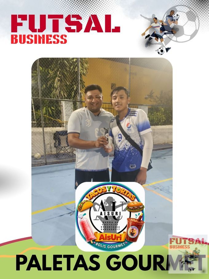 FUTSAL BUSINESS - MPV DE JORNADA 2. DUSTY MANZANA. PATROCINADOR OFICIAL AISURI.