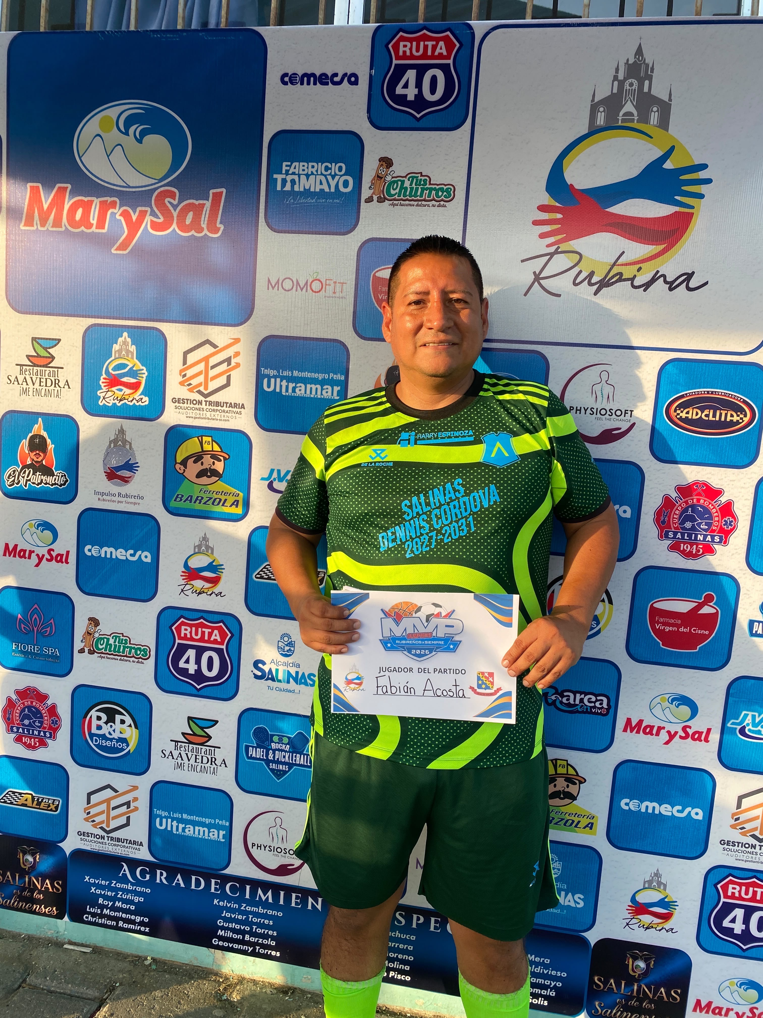 2026 Olimpiadas Ex-Rubireños - MVP Fabián Acosta 