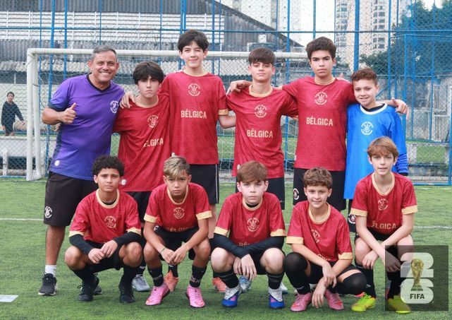 Copa do Mundo 2026 - BÉLGICA 
ProfºCesar Alencar, 5.Lorenzo Luca, 8.Gabriel Gazal, 9.Guilherme Resende, 3.Alexandre Nascimento, 1.Enzo Gomes(G)
2.Rian Henrique, 11.Murillo Carlos, 10.João Giglio, 6.Nicolas Wood, 7.Vitor Del Poggetto.