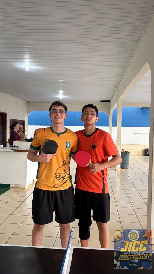 JICC 2026 - CAMPEÃO E VICE CAMPEÃO TÊNIS DE MESA 