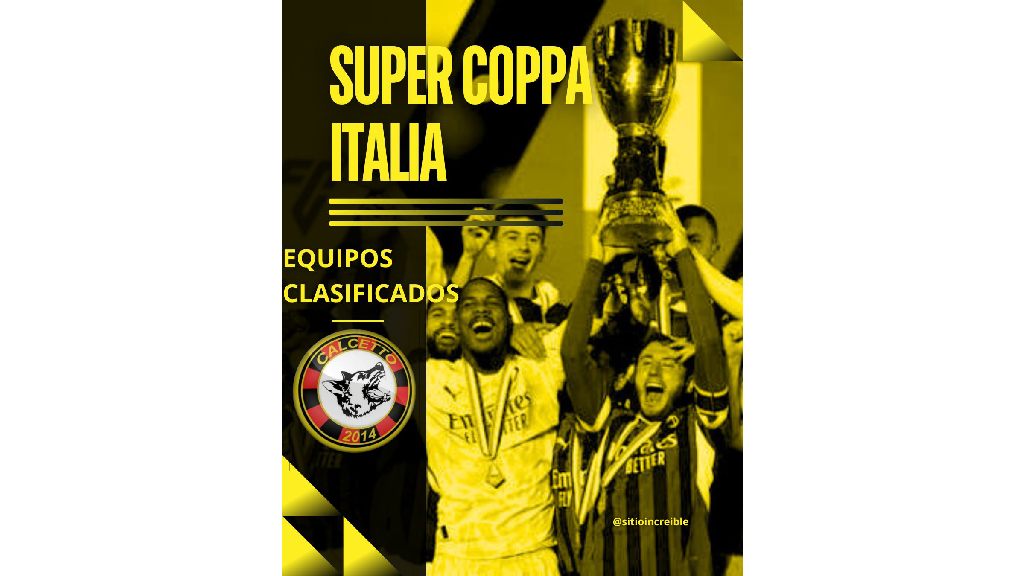 EQUIPOS CLASIFICADOS A LA SUPER COPPA ITALIANA