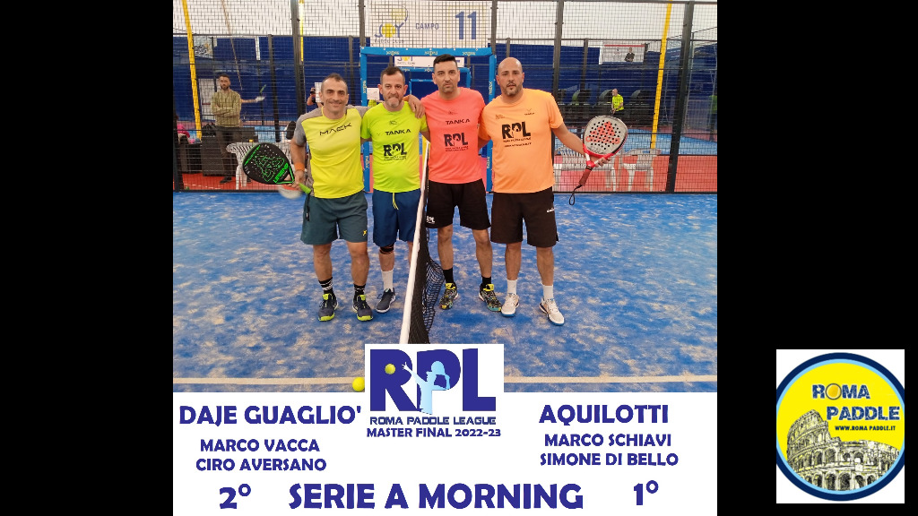 Roma Paddle  - MASTER FINAL SERIE A MORNING