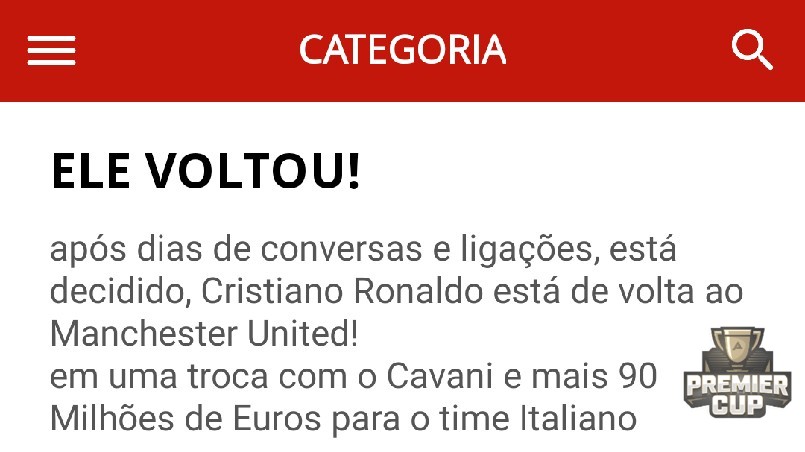 Premier Cup - Premier News