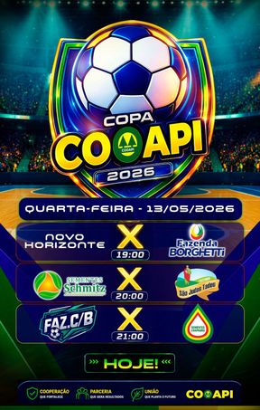1ª Copa Cooapi de Futsal 2026 - 3° Rodada