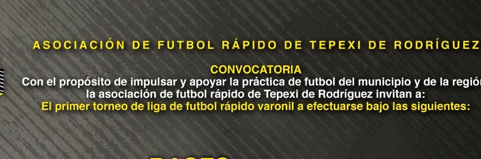 Asociación de Fútbol Rápido de Tepexi de Rodriguez 