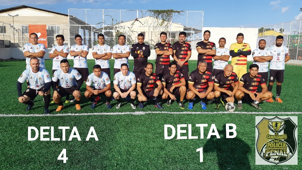 4° Campeonato De Futebol Society da POLÍCIA PENAL - AP 2021 - 1°jogo da 1° Rodada do 4° Campeonato De Futebol Society entre as Guarnições Iapen 2021 - DELTA A - ARGENTINA  4  X  1  DELTA B - BÉLGICA 