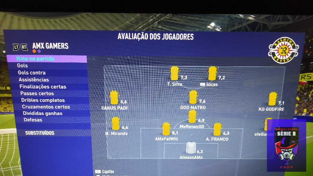 BRASILEIRÃO SÉRIE B - notaa