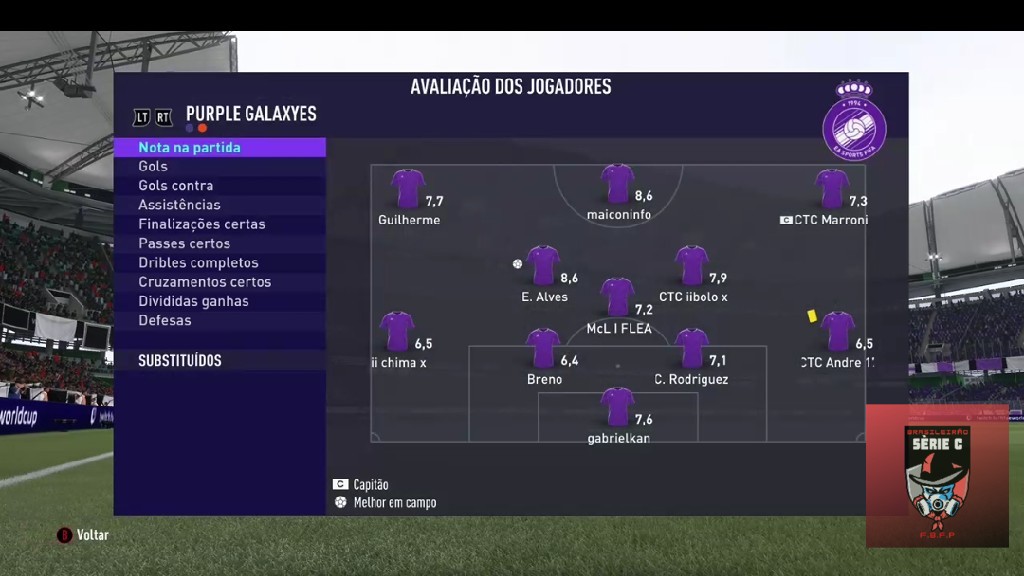 BRASILEIRÃO SERIE C - notas