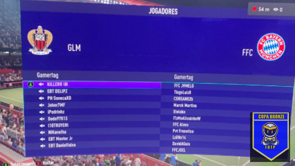 COPA BRONZE 2° EDIÇÃO - assistência